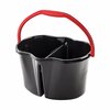 Libman Dual Compartment 4 gal Bucket Black/Red 1055